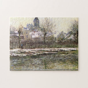 Monet-Église de Claude de Vetheuil dans le puzzle