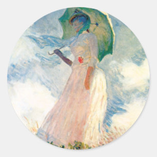 Monet Femme Avec Stickers Parasol