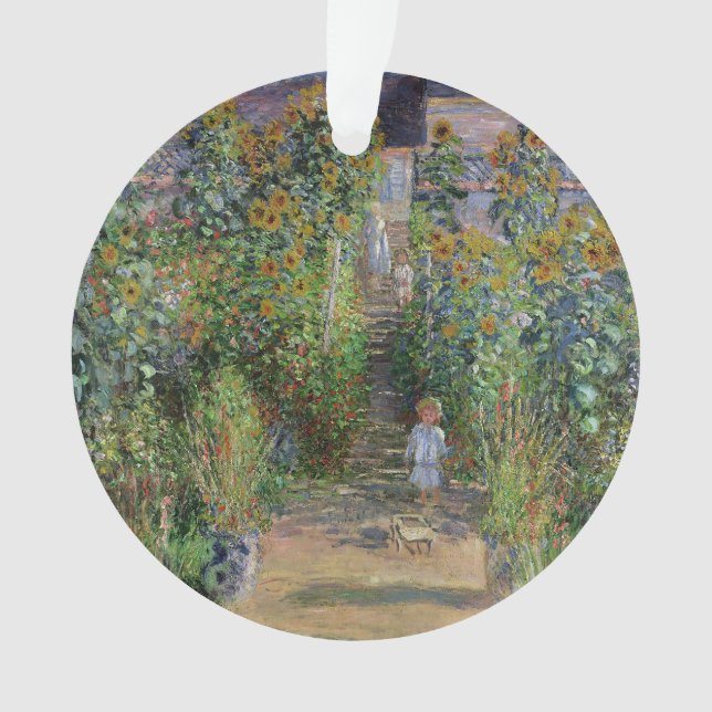 Monet Garden Vetheuil Impressionim Peinture (devant)