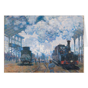Monet - Gare Saint-Lazare, Arrivée du train