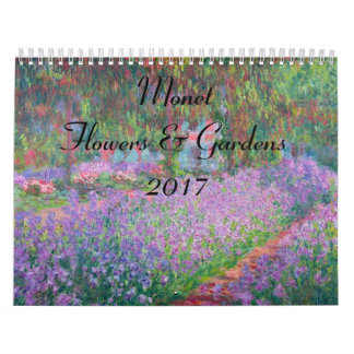 Monet Huge Flower and Gardens 2017 Calendrier