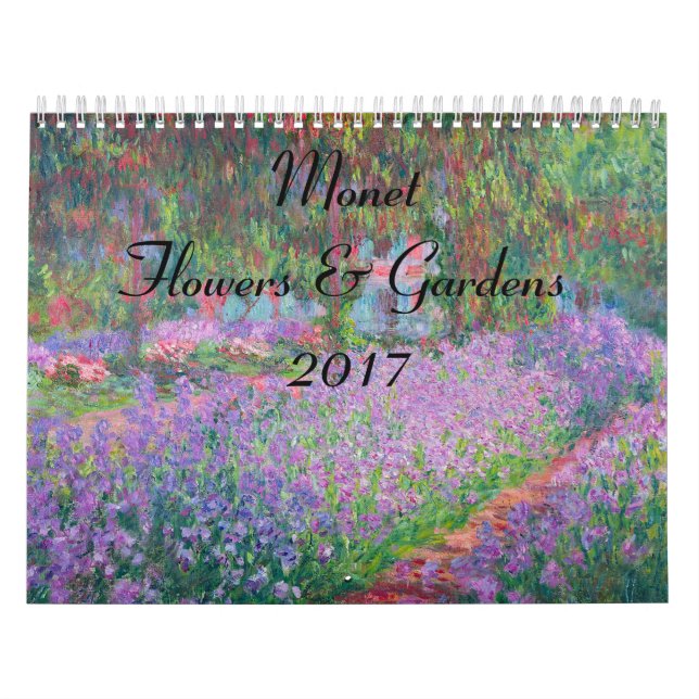 Monet Huge Flower and Gardens 2017 Calendrier (Protection)