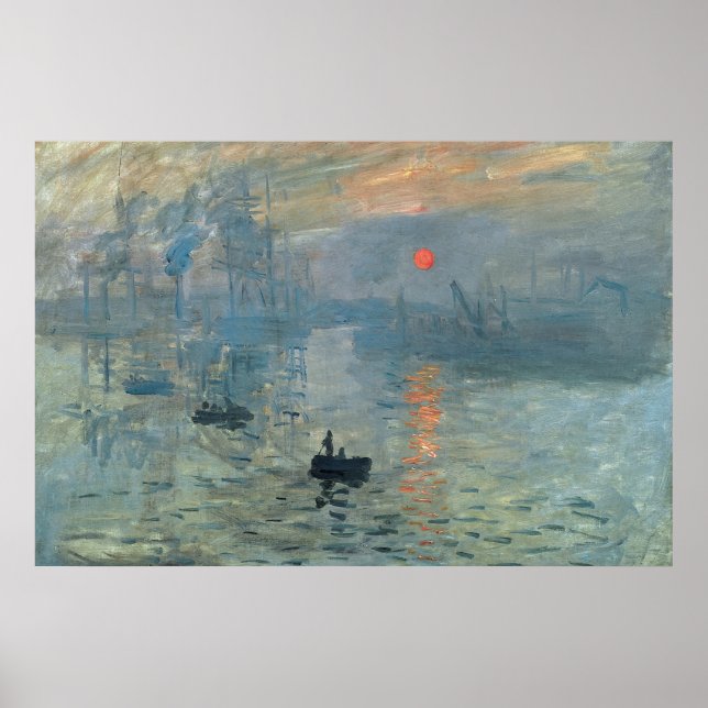 Monet Impression Sunrise Soleil Levant Peinture Le (Devant)
