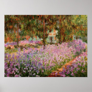 Monet - Irises dans Monet's Garden Poster