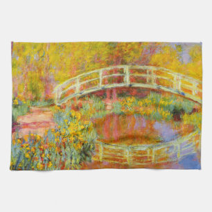 Monet japonais Pont serviette de cuisine