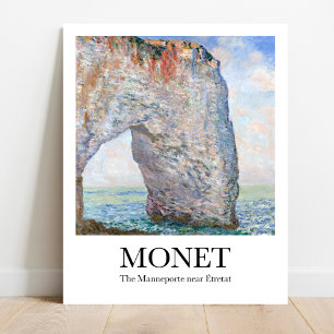 Monet Le Manneporte près de Étretat Poster