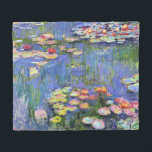 Monet - Lys à eau, 1916 Couverture en polaire<br><div class="desc">Claude Monet célèbre peinture,  Water Lilies,  1916</div>