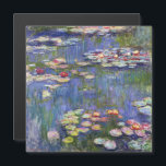 Monet - Lys d'eau / Nympheas Carte magnétique<br><div class="desc">Nymphéas / Nymphéas - Claude Monet,  1916</div>