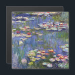 Monet - Lys d'eau / Nympheas Carte magnétique<br><div class="desc">Nymphéas / Nymphéas - Claude Monet,  1916</div>