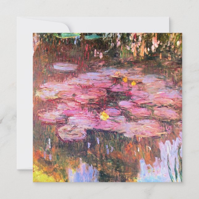 Monet - Lys D'Eau, Rose, (Devant)