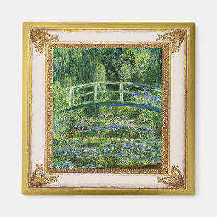 Monet Nénuphars et Bridge chef-d'oeuvre Magnet