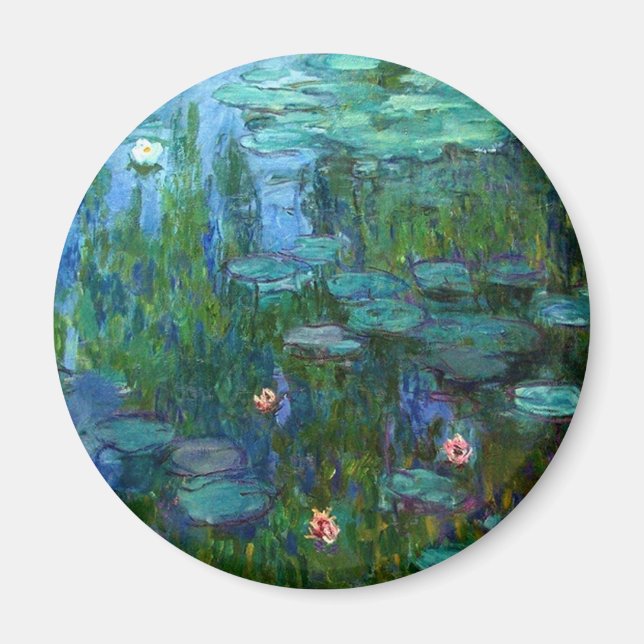 Monet Nympheas Lys d'eau Aimant (Devant)