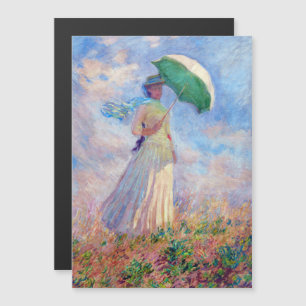 Monet - Parasol femme face à la carte magnétique d