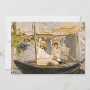 Monet Peinture dans son Studio Boat   Édouard Mane