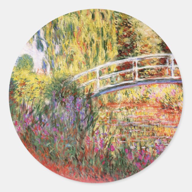 Monet Pont au-dessus des nénuphars Stickers (Devant)
