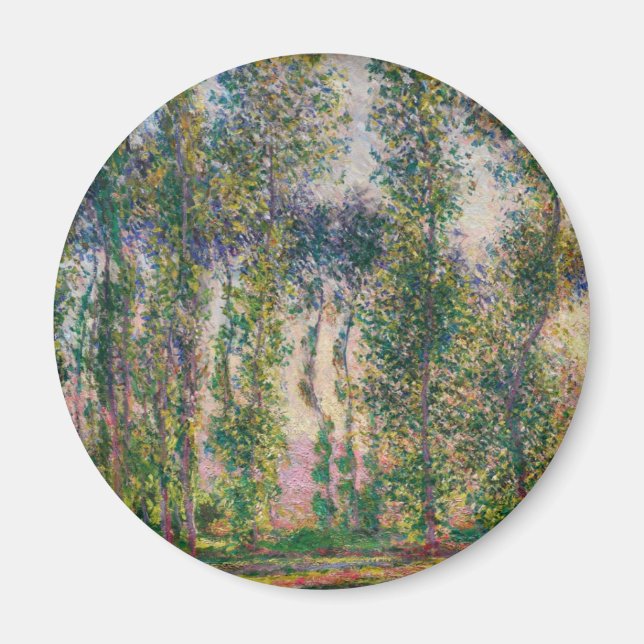 Monet Poplars at Giverny Magnet (Devant)