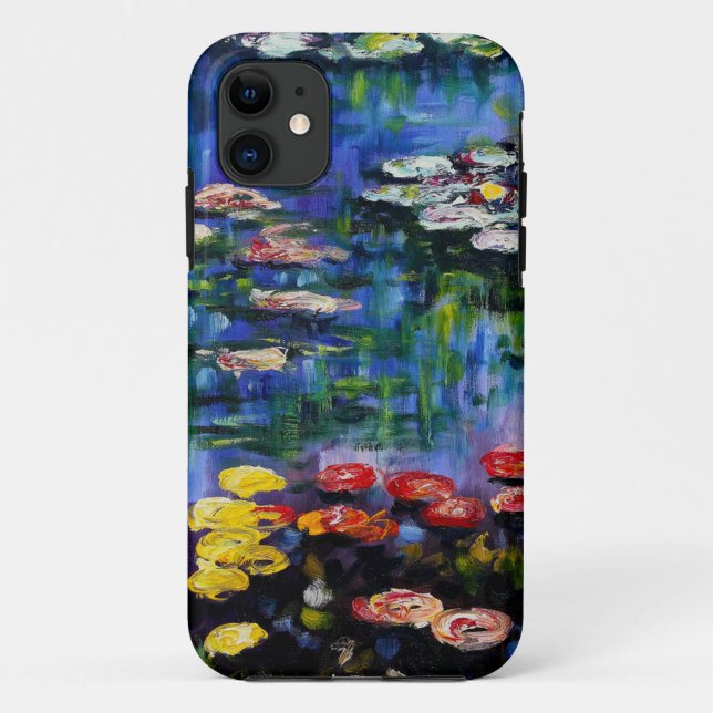 Monet Purple Water Lilies iPhone 5 Coque (Dos)