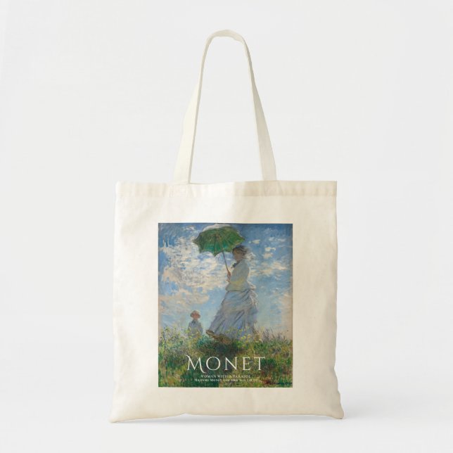 Monet Sac fourre-tout Art, Femme avec Parasol (Devant)