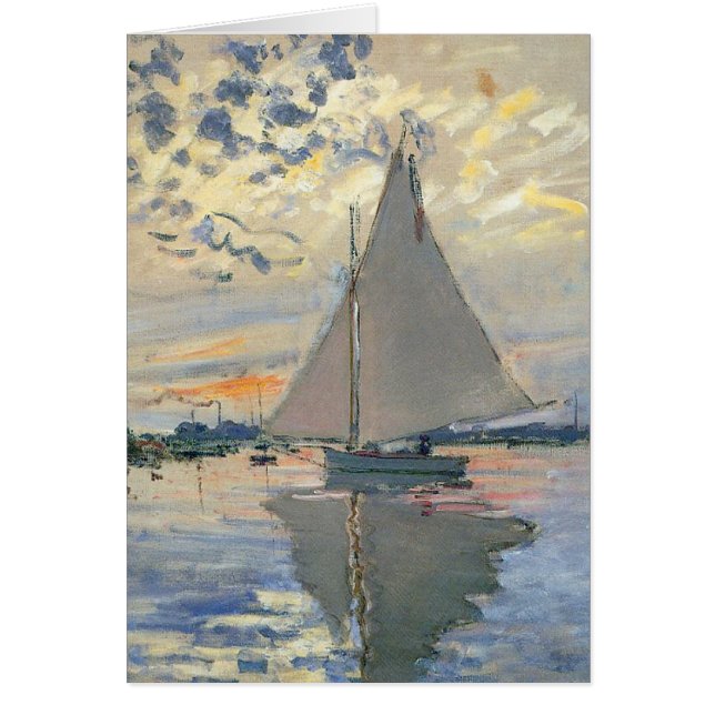 Monet Sailboat Français Impressionnisme Art classi (Devant)
