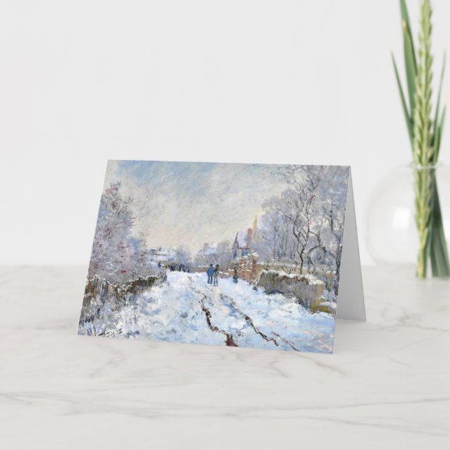 Monet - Scène de neige à Argenteuil (Devant)