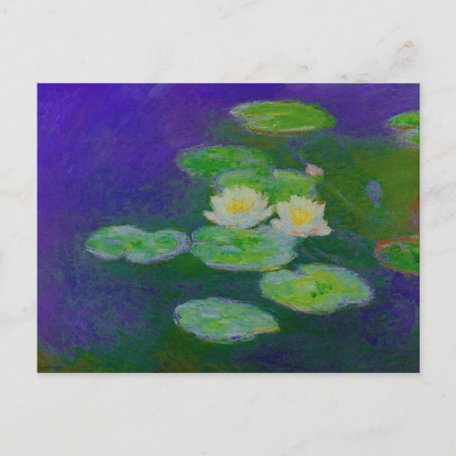 Monet Water Lilies 1897 Carte postale (Devant)