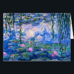 Monet - Water Lilies, 1919 artwork<br><div class="desc">Monet - Water Lilies,  1919 artwork greeting card.</div>