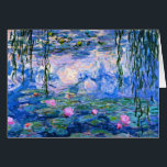 Monet - Water Lilies, 1919 artwork<br><div class="desc">Monet - Water Lilies,  1919 artwork greeting card.</div>