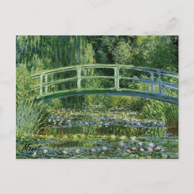 MONET Water Lily Pond 1897 Carte postale (Devant)