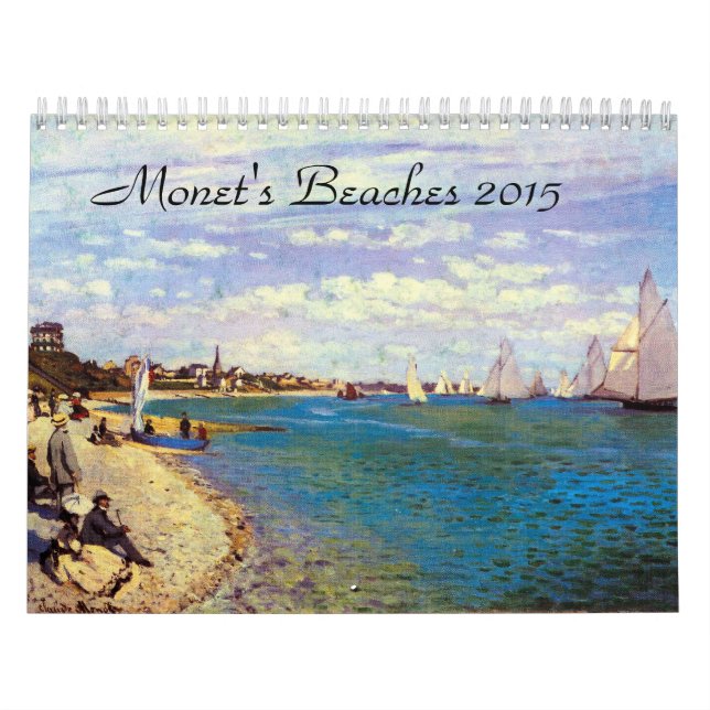 Monets échoue le calendrier 2015 d'art (Protection)