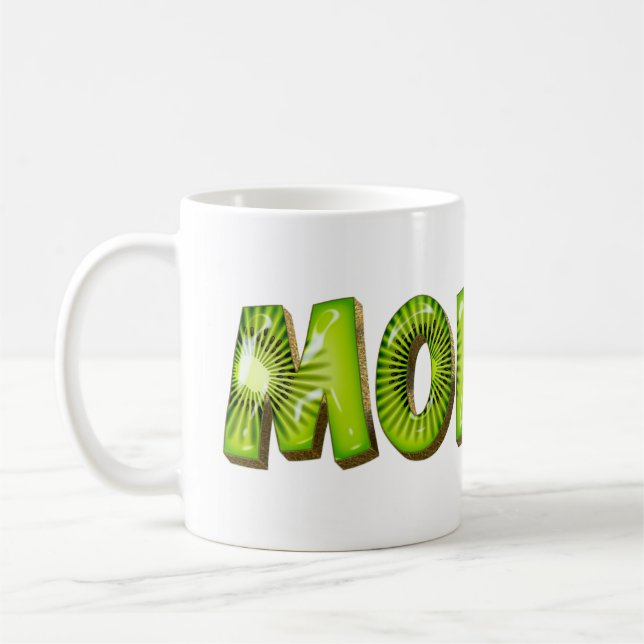 Monika Name Kiwi Style Tasse Teetasse (Gauche)