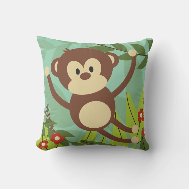Monkey Business Coussin 16 pouces x 16 pouces (Recto)