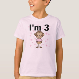 Monkey I'm 3 Anniversaire Tshirts et cadeaux