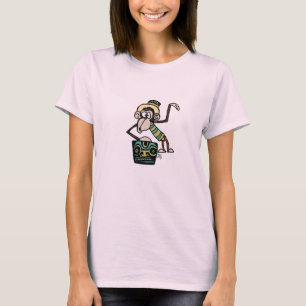 Monkey jouer le T-shirt de tambour de Tiki par