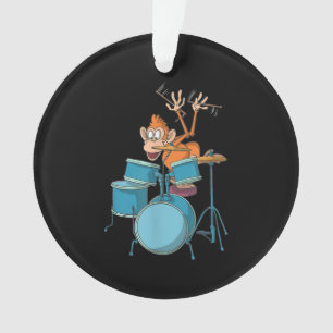 Monkey Plays Drums T-Shirt cadeaux