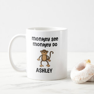 Monkey Voir, Monkey Do Mug