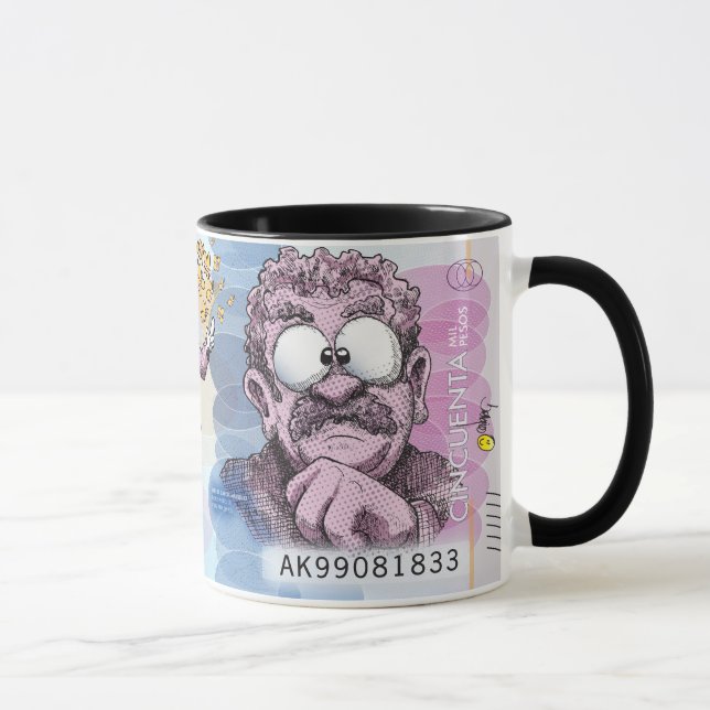 Monnaie colombienne Dessin café Mug 50.000 Pesos (Droite)