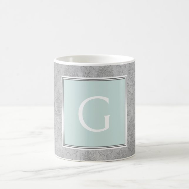 Monnaie Vintage Damask Monogram Mug (Centre)