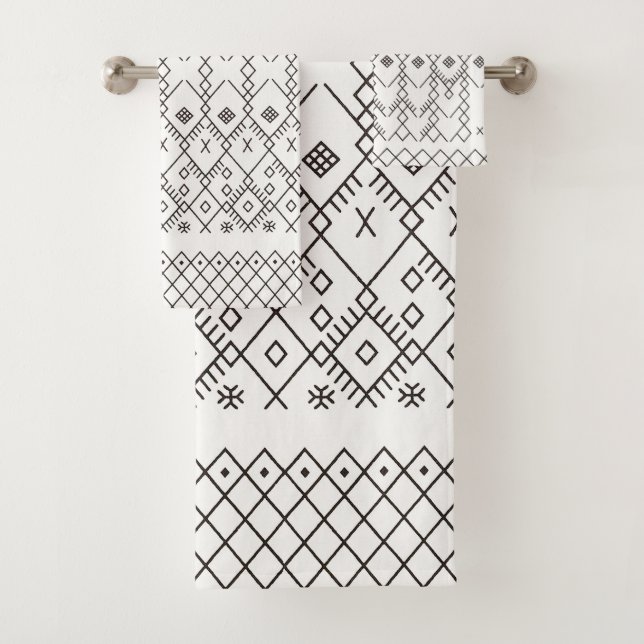 Monochrome Kilim : Art Tribal Marocain de Texture (En situation)