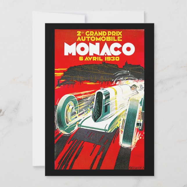 Monoco Grand Prix Vintage voyage Annonce (Devant)