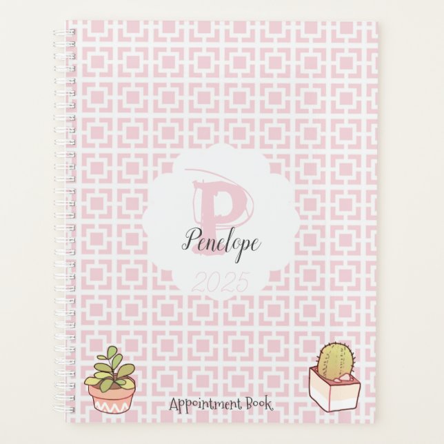 Monogram 2025 Appointment Book Pink  (Devant)