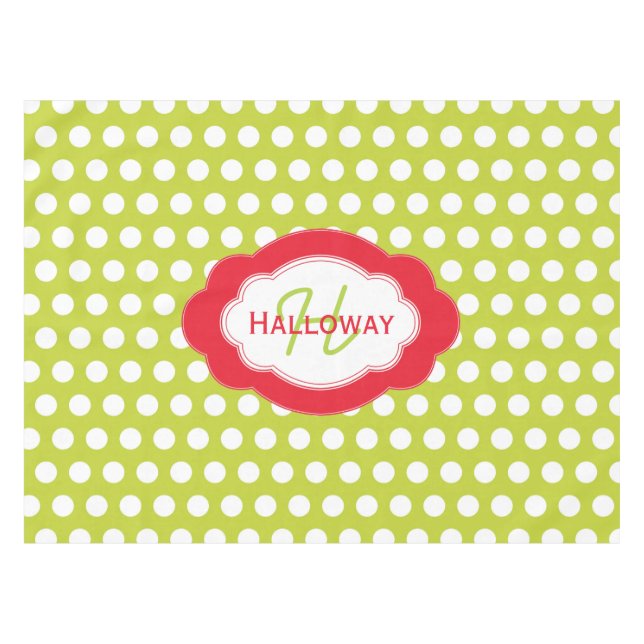 Monogram Classic Dots Noël Nappe (Devant (Horizontal))