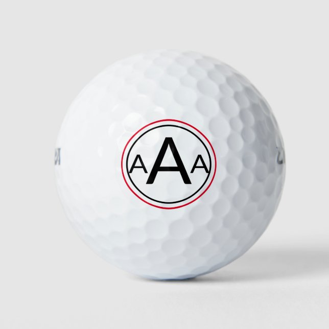 MONOGRAM Double Ring WILSON 500 balles de golf (Devant)