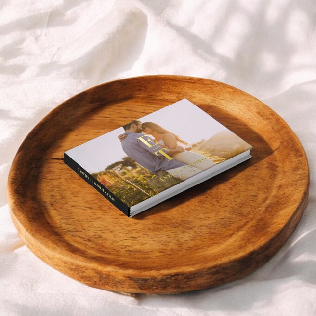 Monogram Elegant Photo Mariage Livre d'invité (Créateur téléchargé)