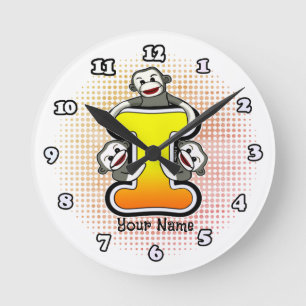 Monogram I Sock Monkey horloge