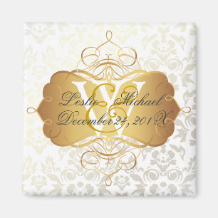 Monogram Mariage damassé, Magnet