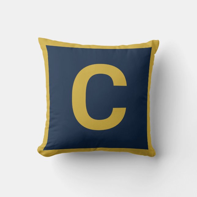 MONOGRAM MARINE OR DOUBLESIBLE Coussin de coussin (Recto)