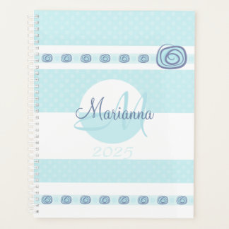 Monogram Name Blue 2025 Modern