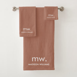 Monogram Pastel Élégant Design Moderne Minimaliste