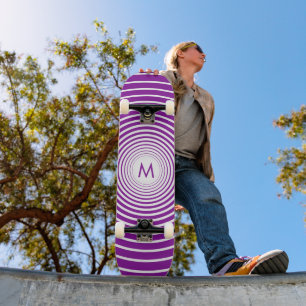 Monogram Personalized Skateboard Your Color Letter