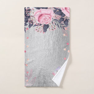 Monogram Silver Navy Rosegold Girly Newlyweds Cade